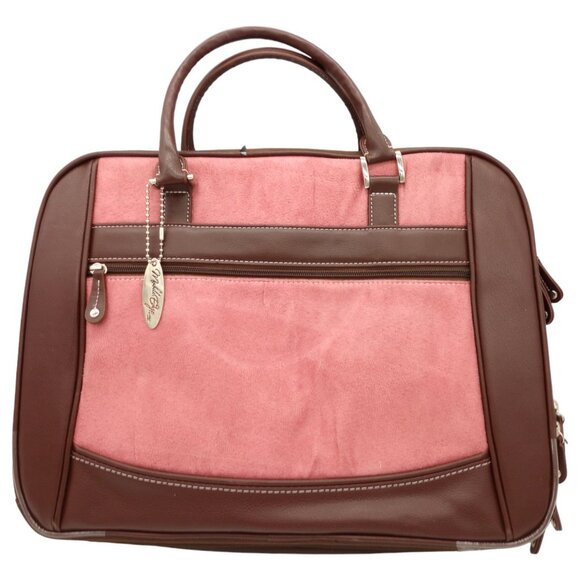 Mobile Edge 16" Scanfast Laptop Messenger Bag Pink Suede Checkpoint Friendly TSA - Picture 9 of 16